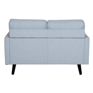 Lexi 2 Seater Sofa Fabric Uplholstered Lounge Couch - Light Blue