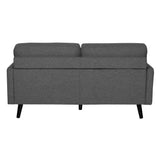 Lexi 2 + 2.5 Seater Sofa Set Fabric Uplholstered Lounge Couch - Dark Grey