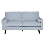 Lexi 2 + 2.5 Seater Sofa Set Fabric Uplholstered Lounge Couch - Light Blue