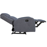 Maxcomfy Fabric Manual Recliner Lounge Arm Chair - Mid Grey