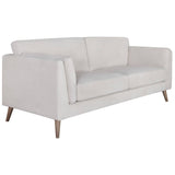 Nooa 3 Seater Sofa Fabric Uplholstered Lounge Couch - Stone