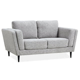 Skylar 2 Seater Sofa Fabric Uplholstered Lounge Couch - Pepper
