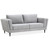 Skylar 3 + 2 Seater Sofa Fabric Uplholstered Lounge Couch - Pepper