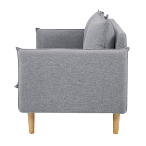 Sinatra 2 + 3 Seater Fabric Sofa Lounge Couch Grey