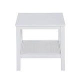 Jasmine Coffee Side Table Laptop Desk Bedside Sofa End Tables Mindi Wood - White