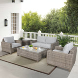 Sophy 2+3 Seater Wicker Rattan Outdoor Sofa Chair Lounge Set