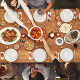 36-Piece Stainless Steel Gold Set, Knife Fork Spoon Flatware Set Cutlery Set, 9 sets