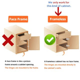 8 Pack 304 Stainless Steel Cabinet Hinges 100 Degree Soft Closing Insert Overlay Door Hinge Nickel Plated Finish