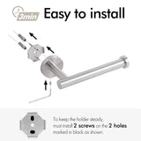 Toilet Paper Holder Bathroom Paper Roll Holder Roll Holder brushed Silver Wall Mount 304