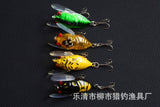 4x Popper Poppers 5cm Fishing Lure Lures Surface Tackle Fresh Saltwater