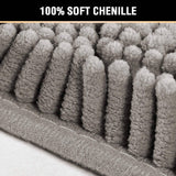 Dark Grey Bath 60*90cm Mat Rug Bathroom Extra Soft Absorbent Rugs Non Slip Quick Dry