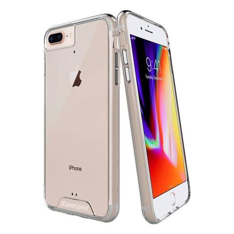 For iPhone 8 Plus/7 Plus/6S Plus/6 Plus Case iCoverLover Clear Cover Transparent