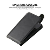 iCoverLover Black Vertical Flip Genuine Leather For iPhone XS & X Case