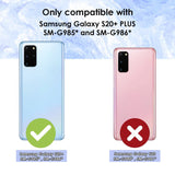 For Samsung Galaxy S20+ Plus Case iCoverLover Genuine Leather Wallet Cover Black