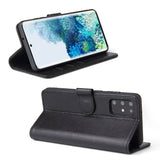 For Samsung Galaxy S20+ Plus Case iCoverLover Genuine Leather Wallet Cover Black