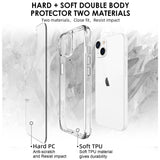 For iPhone 13 Mini Case iCoverLover Shockproof Cover Clear