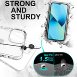 For iPhone 15 Case iCoverLover Shockproof Cover Clear