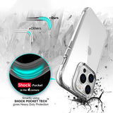 For iPhone 15 Pro Case iCoverLover Shockproof Cover Clear