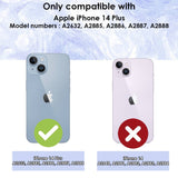 For iPhone 14 Plus Case iCoverLover Shockproof Cover Clear