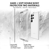 For Samsung Galaxy S23 Ultra Case iCoverLover Slim Shock-proof Cover Clear