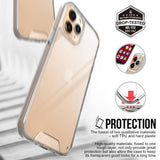 For iPhone 12 mini Case, iCoverLover Shockproof Cover Clear