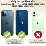 For iPhone 12 Pro/12 Case, iCoverLover Shockproof Cover Clear