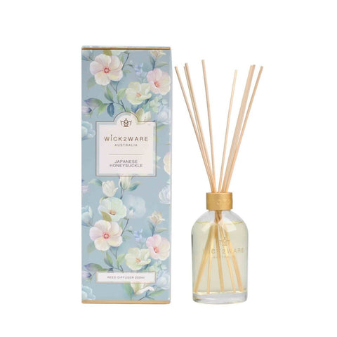 Wick2Ware Australia Fragrance Reed Diffuser Japanese Honeysuckle 200ml/7.1 fl oz
