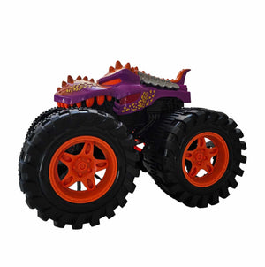 Friction Powered Purple Rhino Monster Truck for Children 1:16 Scale 3+