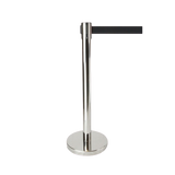 Retractable Queue Crowd Control Barriers | Silver Pole Black Belt