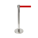 Retractable Queue Crowd Control Barriers | Silver Pole Red Belt