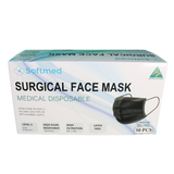Level 3 Surgical Face Mask Australia Made - Black 50 Masks