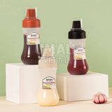 ROBO 5 hole squeeze type sauce bottle black 350ml