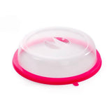4 Sets Microwave Oven Plate Cover Non Stick Plastic Clear Dish Lid Table Dustproof