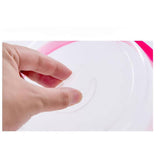 4 Sets Microwave Oven Plate Cover Non Stick Plastic Clear Dish Lid Table Dustproof