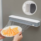 Magnetic Kitchen Cling Film Dispenser Holder Cutter Food Wrap Foil Food Plastic Wrap Hold