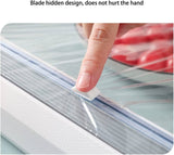 Magnetic Kitchen Cling Film Dispenser Holder Cutter Food Wrap Foil Food Plastic Wrap Hold