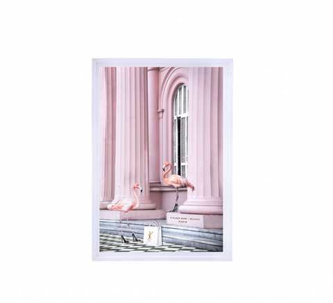 INTERIOR AVE - SAINT PINK FRAMED WALL ART