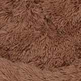 Pawfriends Pet Dog Bed Bedding Warm Plush Round Soft Dog Nest Light Coffee  XXL 120cm