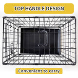 36" Pet Dog Cage Kennel Metal Crate Enlarged Thickened Reinforced Pet Dog House