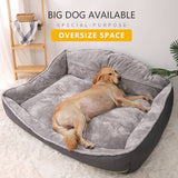 Sofa-Style Dog Bed Waterproof Washable Soft High Back Comfy Sleeping Kennel XL