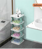 A+Living Folding Shoe Rack Household Doorway Balcony Simple Perforate Multi Layer