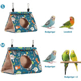 Pawfriends Bird Sleep Cotton Nest Cage Hut Pet Hammock Hang Cave Bed Parrot Warm Tent L AU