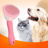 Pawfriends Pet Dog Cat Round Head Grooming Comb Brush Tool Gently Removes Loose Knots Mats