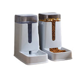 Pawfriends Automatic 3.5L Feeder Food Pet Dog Cat Puppy Dispenser Feeder Bowl Bottle Grey