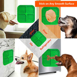 Pawfriends 4in1 Silicone Pet Lick Mat Cat Puppy Dog Slow Feeder Grooming Helper Mat Green