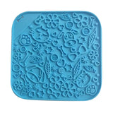 Pawfriends Asphyxia-resistant Silicone Dog Pet Lick Mat Slow Feeder Grooming Helper Blue