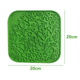 Pawfriends Asphyxia-resistant Silicone Dog Pet Lick Mat Slow Feeder Grooming Helper Green
