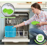 Pawfriends 3in1 Silicone Pet Lick Mat Cat Puppy Dog Slow Feeder Grooming Helper Mat Blue