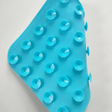 Pawfriends 3in1 Silicone Pet Lick Mat Cat Puppy Dog Slow Feeder Grooming Helper Mat Blue