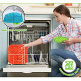 Pawfriends 3in1 Silicone Pet Lick Mat Cat Puppy Dog Slow Feeder Grooming Helper Mat Orange